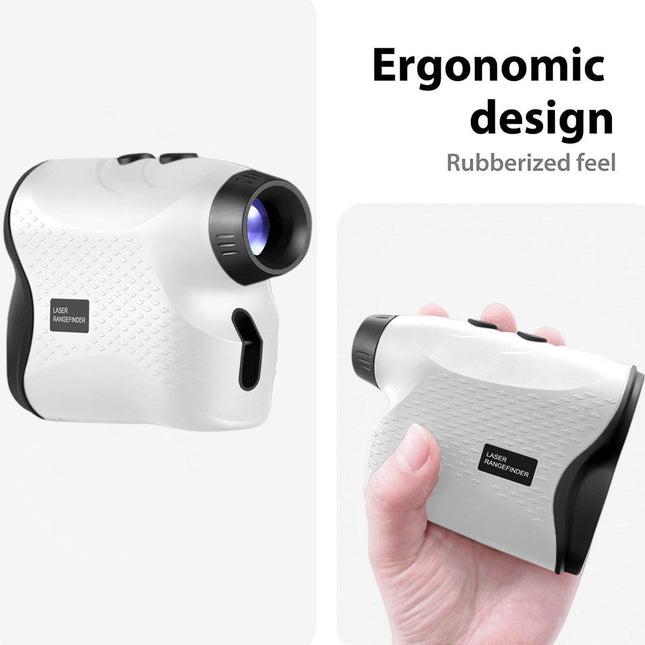 Long Range Laser Rangefinder - 5-500 Yards, Pinpoint Accuracy, Ergonomic Design(White).