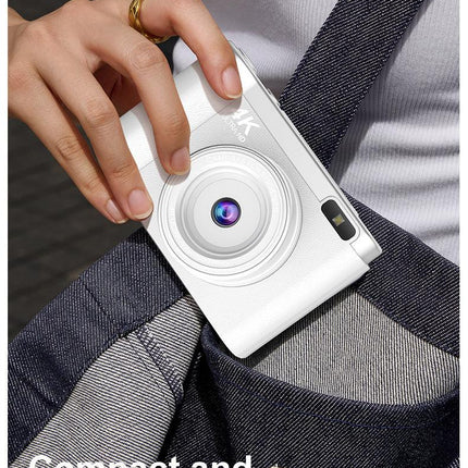 4K Ultra HD Digital Camera - 75MP, 2.8-inch Rotatable Screen, Auto Focus & Built-in Flash(pink).