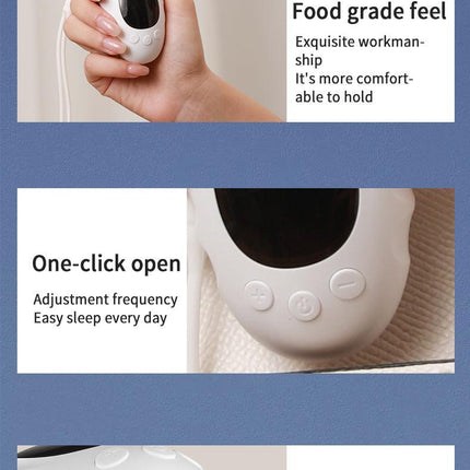 Handheld Microcurrent Sleep Aid Device - USB Rechargeable Pulse Massager for Relaxation & Deep Sleep(green).