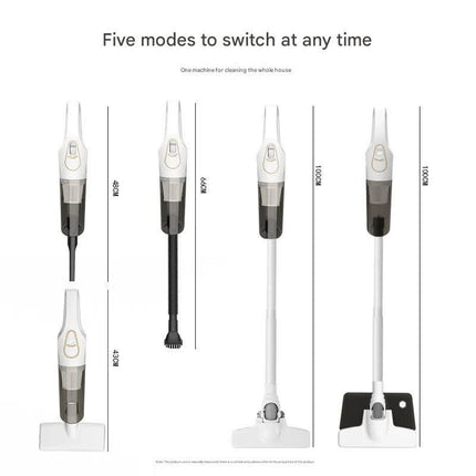 Cordless 2-in-1 Handheld & Stick Vacuum Cleaner with Detachable Water Tank & Dust Mite Remover(white).