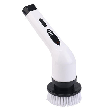 9-in-1 Multifunctional Cordless Electric Spin Scrubber with Adjustable Extension Handle(white).