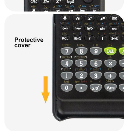 Advanced Scientific Calculator with 417 Functions & Large Natural Textbook Display(black).