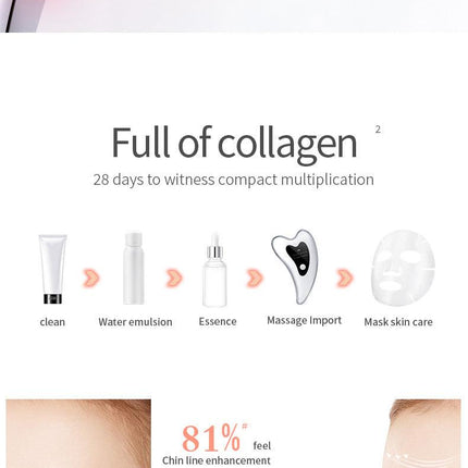 Electric Gua Sha Facial Massager with Heat, Vibration & LED Light Therapy - 4-in-1 Scraping Tool for Face Lifting, Skin Tightening & Anti-Wrinkle(White).