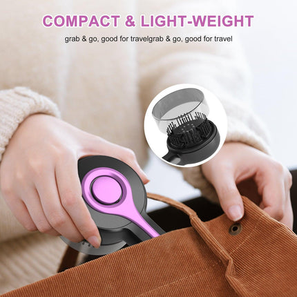 Electric Scalp Massager & Essential Oil Applicator Brush - 360 Kneading, 3 Modes, USB-C Rechargeable(grey).