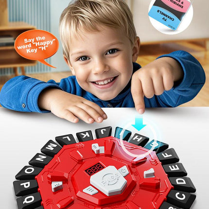 2pc Electronic Alphabet Categories Game - Fast-Paced Word Challenge for Family Fun(blue).