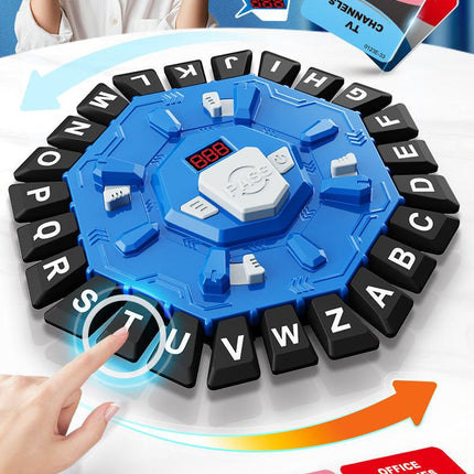 2pc Electronic Alphabet Categories Game - Fast-Paced Word Challenge for Family Fun(red).