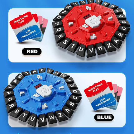 2pc Electronic Alphabet Categories Game - Fast-Paced Word Challenge for Family Fun(red).