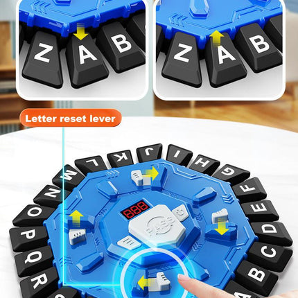 2pc Electronic Alphabet Categories Game - Fast-Paced Word Challenge for Family Fun(red).
