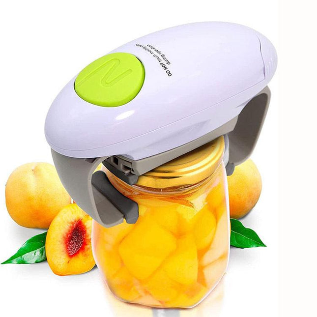 Effortless Electric Jar Opener - Automatic Grip for Arthritis Sufferers, Seniors & Weak Hands(white).