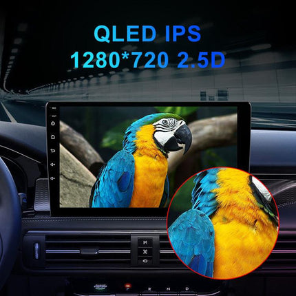 Universal 7-Inch Android Car Stereo GPS Navigator - QLED HD Touchscreen, 2GB RAM 32GB ROM, WiFi, Bluetooth 5.4, CarPlay & Mirror Link(black 7 inches).