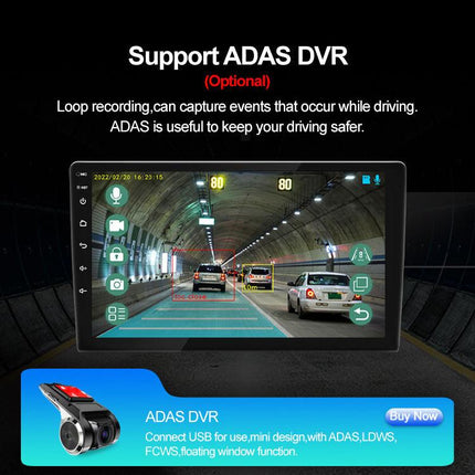 Universal 9-Inch Android Car Stereo GPS Navigator - QLED HD Touchscreen, 2GB RAM 32GB ROM, WiFi, Bluetooth 5.4, CarPlay & Mirror Link(black 9 inches).