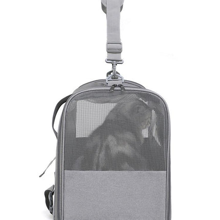 Foldable Soft-Sided Pet Carrier for Travel - Fits Cats & Small Dogs Under 6kg, with Removable Plush Bed & Shoulder Strap(pink).