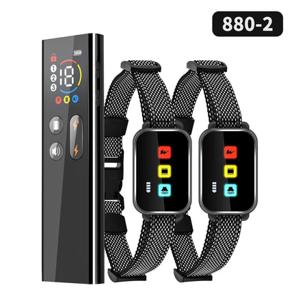 Rechargeable Dog Training Collar with Remote - 2600ft Range, 3 Modes(black).