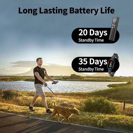 Rechargeable Dog Training Collar with Remote - 2600ft Range, 3 Modes(black).