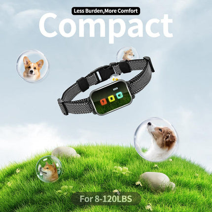 Rechargeable Dog Training Collar with Remote - 2600ft Range, 3 Modes(black).