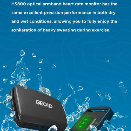 Optical Armband Heart Rate Monitor - Bluetooth & ANT+ Dual Protocol, IP67 Waterproof for Fitness Training(black).