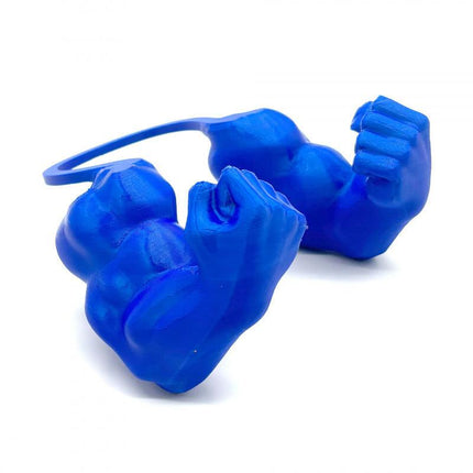 2pc Hilarious Muscle Arm Pet Costume Prop - Funny Novelty Arms for Cats & Small Dogs(blue).