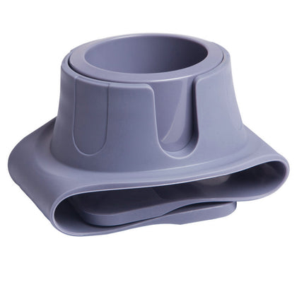 Flexible Anti-Spill Silicone Couch Arm Cup Holder - Sofa Armrest Drink Tray(Grey).