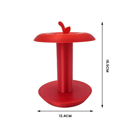 Apple-Shaped Adjustable Tissue Roll Holder - Fun & Practical Desktop Paper Towel Stand(red).