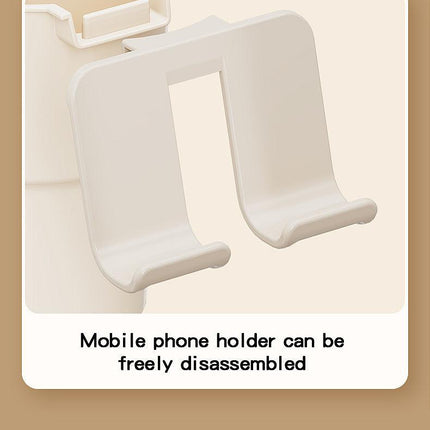 Multi-Purpose Anti-Spill Cup Holder with Suction Base & Detachable Phone Stand(orange).