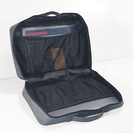 Heather Grey Versatile Travel Organizer Bag with Luggage Sleeve - Portable Carry-On for Laptop, Shoes & Accessories.