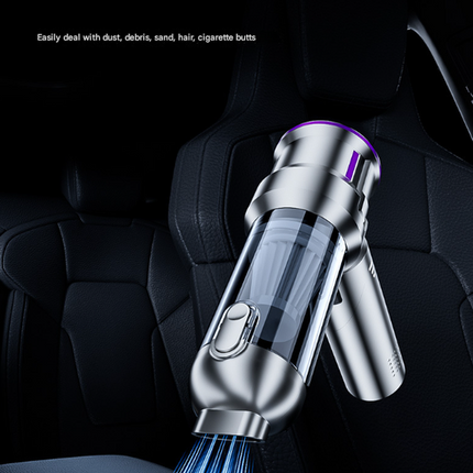 Silver and Purple 4-in-1 Cordless Handheld Vacuum Cleaner - Powerful 16KPa Suction with Brushless Motor, Blower & Air Pump.