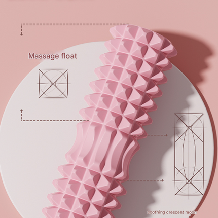 Purple High-Density 3D Trigger Point Foam Roller - Solid Core Massager for Deep Tissue Muscle Recovery & Yoga.