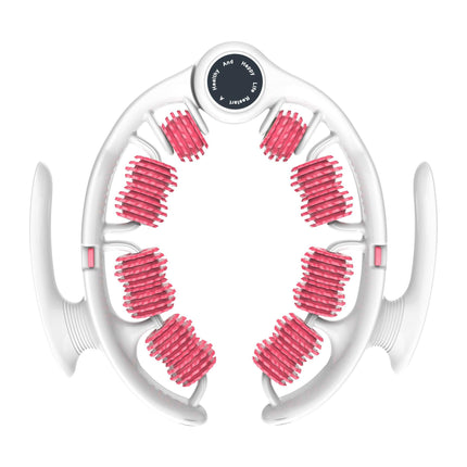 Pink U-Shape 360 Degree Massage Roller - Multi-Functional Leg, Arm & Neck Massager for Muscle Relief & Recovery.
