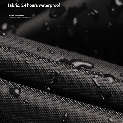 Size M Black And Orange All-Weather 210D Bicycle Cover - Waterproof & UV-Proof Outdoor Bike Protector with Lock Hole & Storage Bag.