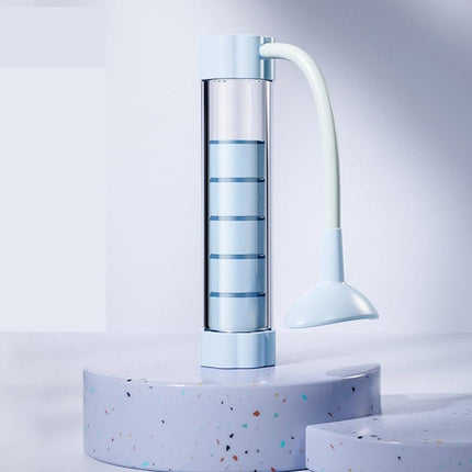 Blue Adjustable Breathing Exerciser & Respiratory Muscle Trainer - Lung Capacity, Core & Pelvic Floor Fitness Tool.