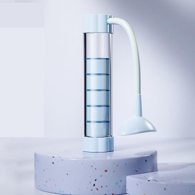 Blue Adjustable Breathing Exerciser & Respiratory Muscle Trainer - Lung Capacity, Core & Pelvic Floor Fitness Tool.