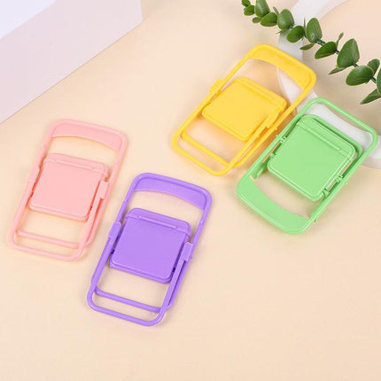 Color Mixing Adorable Mini Folding Chair Phone Stand - 4 Pack Cute Desktop Holder for Hands-Free Viewing.