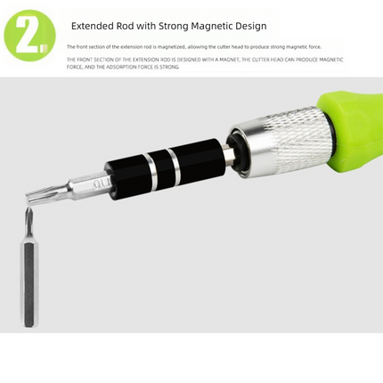 Green 32-in-1 Precision Screwdriver Set - Magnetic Repair Tool Kit for Electronics, Phone & PC.