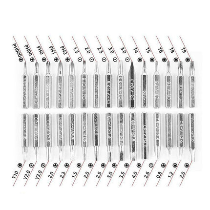 Green 32-in-1 Precision Screwdriver Set - Magnetic Repair Tool Kit for Electronics, Phone & PC.