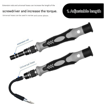 Blue and Black Professional 115-in-1 Precision Screwdriver Set - Magnetic Repair Tool Kit for PC, Laptop, Phone & Electronics.