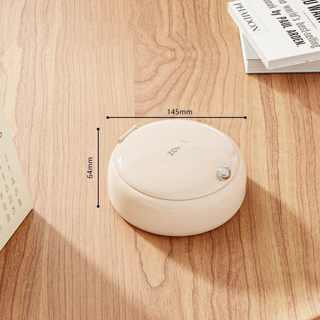 Beige Modern Compact Sewing Kit Organizer - All-in-One with Magnetic Needle Case.