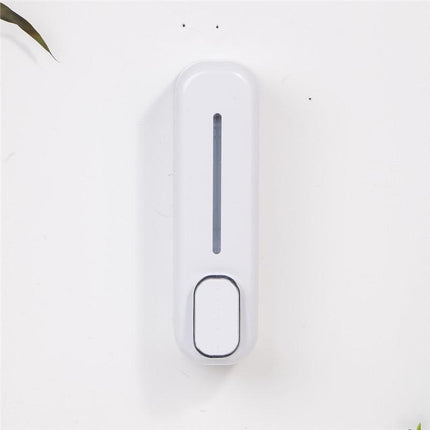 2 Pcs White Modern Wall-Mounted Press Soap Dispenser - 300ml Refillable Pump for Bathroom & Kitchen.