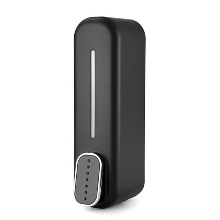 2 Pcs Black Modern Wall-Mounted Press Soap Dispenser - 300ml Refillable Pump for Bathroom & Kitchen.