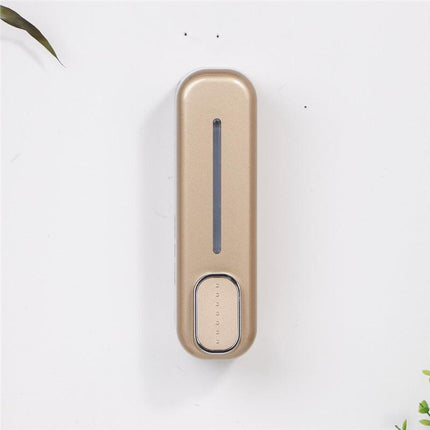 2 Pcs Gold Modern Wall-Mounted Press Soap Dispenser - 300ml Refillable Pump for Bathroom & Kitchen.
