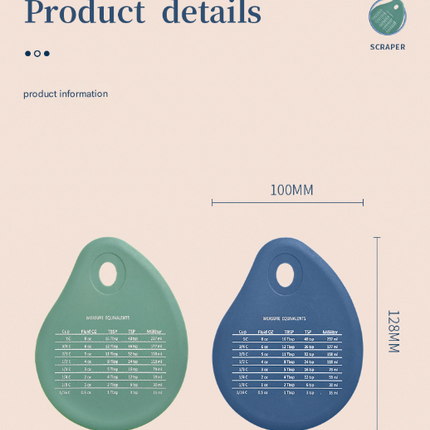 Dark Blue 3-Piece Silicone Baking Set - Non-Stick Pastry Mat with Measurements, Rolling Pin & Dough Scraper.