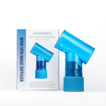 Blue Wind Spin Hair Curler Diffuser - Universal Hair Dryer Attachment for Effortless Waves and Curls.