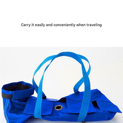 Size L Green Multi-Functional Cat Grooming Bag - Anti-Scratch Restraint Pouch for Nail Trimming and Vet Visits.