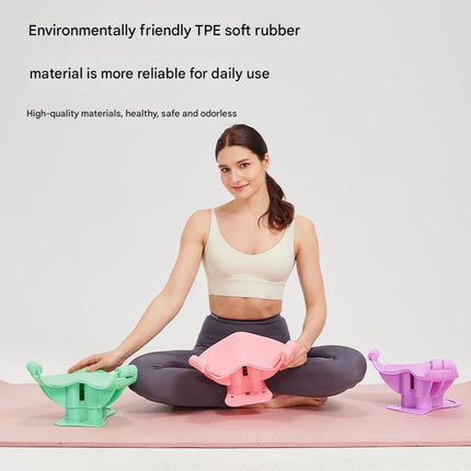 Purple Ergonomic Pelvic Floor & Glute Trainer - Home Workout Equipment for Hips and Inner Thighs.