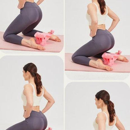 Purple Ergonomic Pelvic Floor & Glute Trainer - Home Workout Equipment for Hips and Inner Thighs.