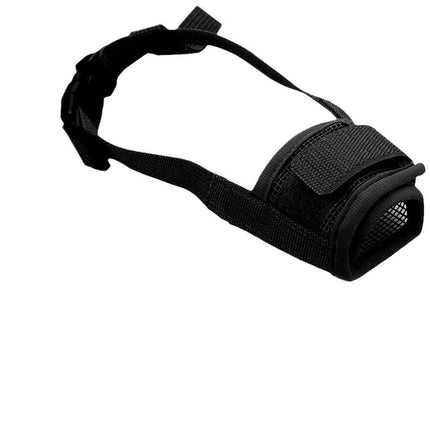 3 Pcs Size S Black Breathable Mesh Dog Muzzle - Soft & Comfortable Guard to Prevent Biting, Allows Panting and Drinking.