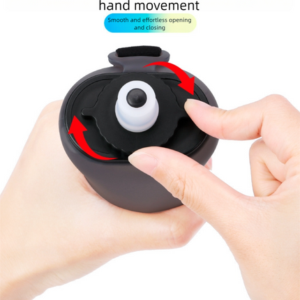 Blue Collapsible Handheld Running Flask - 350ml Lightweight Silicone Water Bottle with Bite Valve.