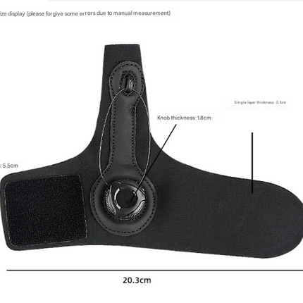 Black Adjustable Thumb Brace with Dial System - Wrist & Thumb Stabilizer for Pain Relief.