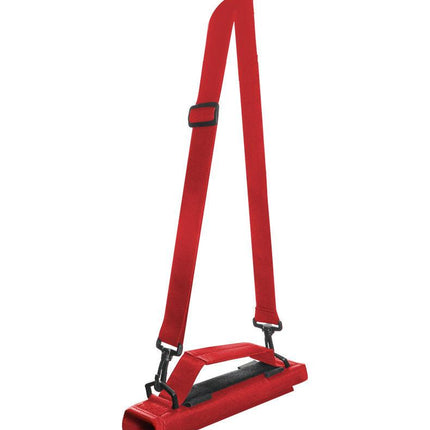 Red Compact Golf Club Carrier - Lightweight Sunday Practice Bag for Driving Range.