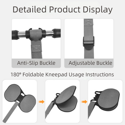 Grey Assisted Rebound Ab Roller with Foldable Knee Pad - Dual Wheel Core Trainer for Home Gym.