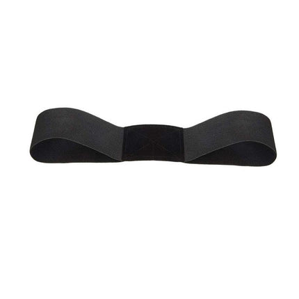 Black Golf Swing Trainer Arm Band - Simple Posture Corrector for Improved Alignment & Connection.
